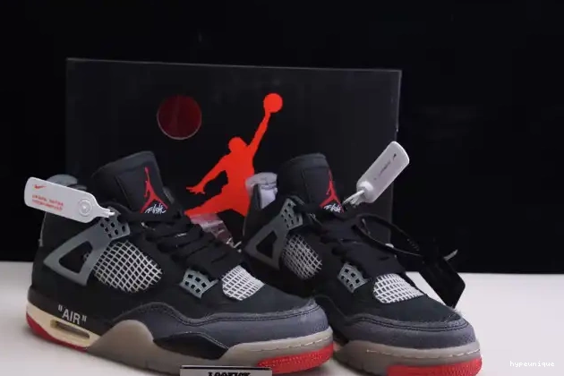 HYPE Retro Jordan White Off CV9388-001 x Air 4 Bred 0423